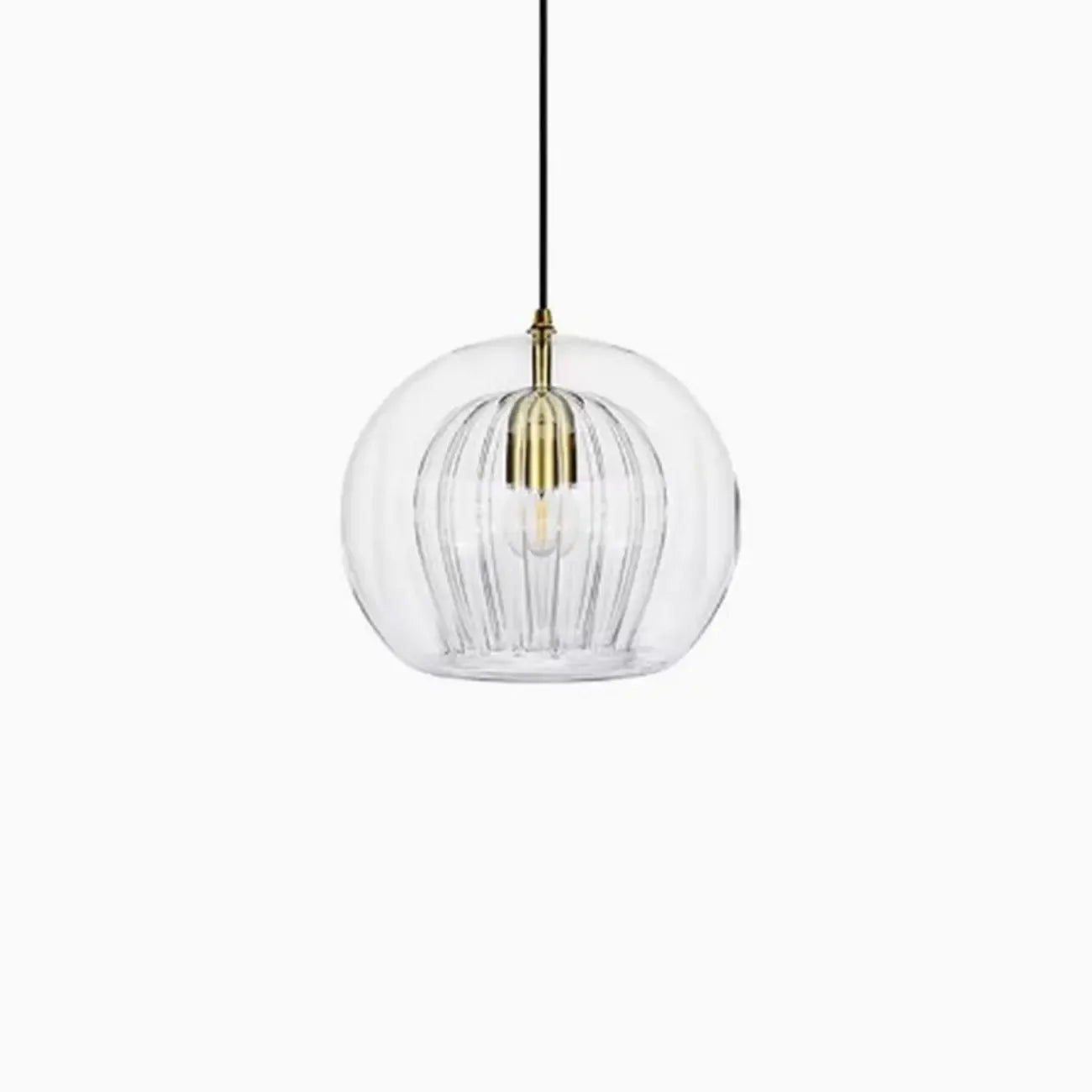 Suspension de cuisine moderne en verre globe réglable en hauteur