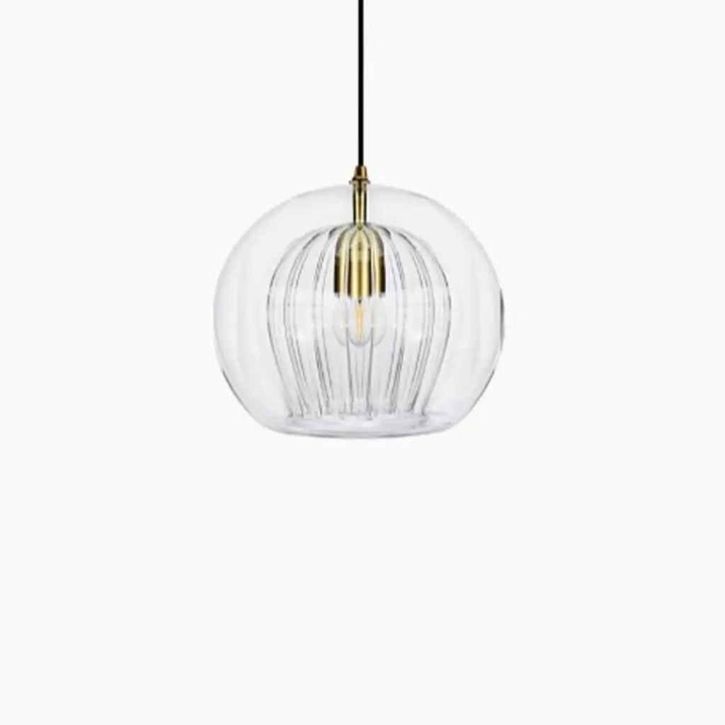 Suspension de cuisine moderne en verre globe réglable en hauteur