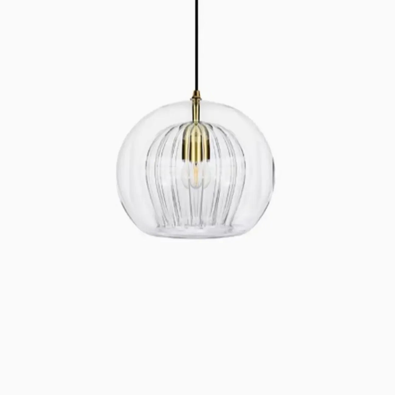 Suspension de cuisine moderne en verre globe réglable en hauteur