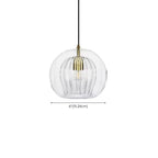 Suspension de cuisine moderne en verre globe réglable en hauteur