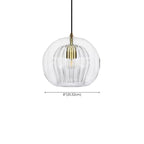 Suspension de cuisine moderne en verre globe réglable en hauteur