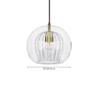 Suspension de cuisine moderne en verre globe réglable en hauteur