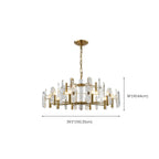 Lustre Sputnik géométrique en métal doré et cristal clair