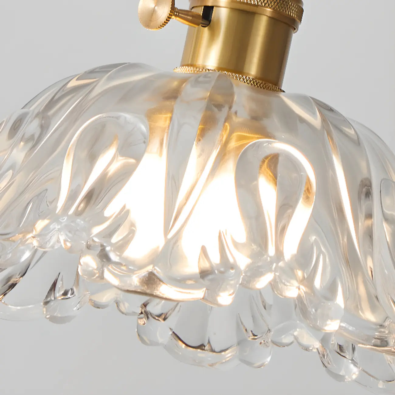Lampadario a sospensione moderno a 3 luci, in vetro, oro e a fiori, per isola cucina