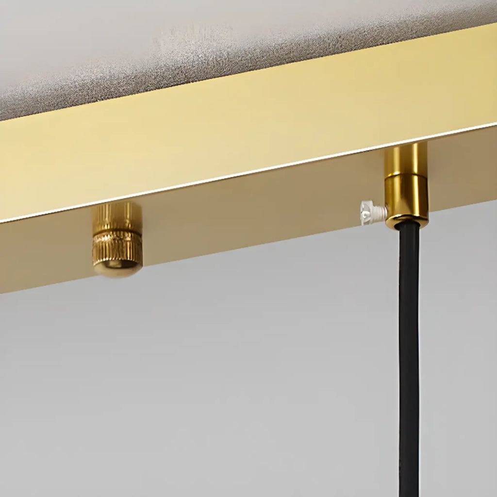 Lampadario a sospensione moderno a 3 luci, in vetro, oro e a fiori, per isola cucina