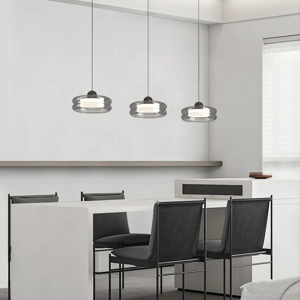 Suspension LED moderne à 3 niveaux de gradation pour îlot de cuisine