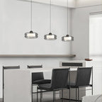 Suspension LED moderne à 3 niveaux de gradation pour îlot de cuisine