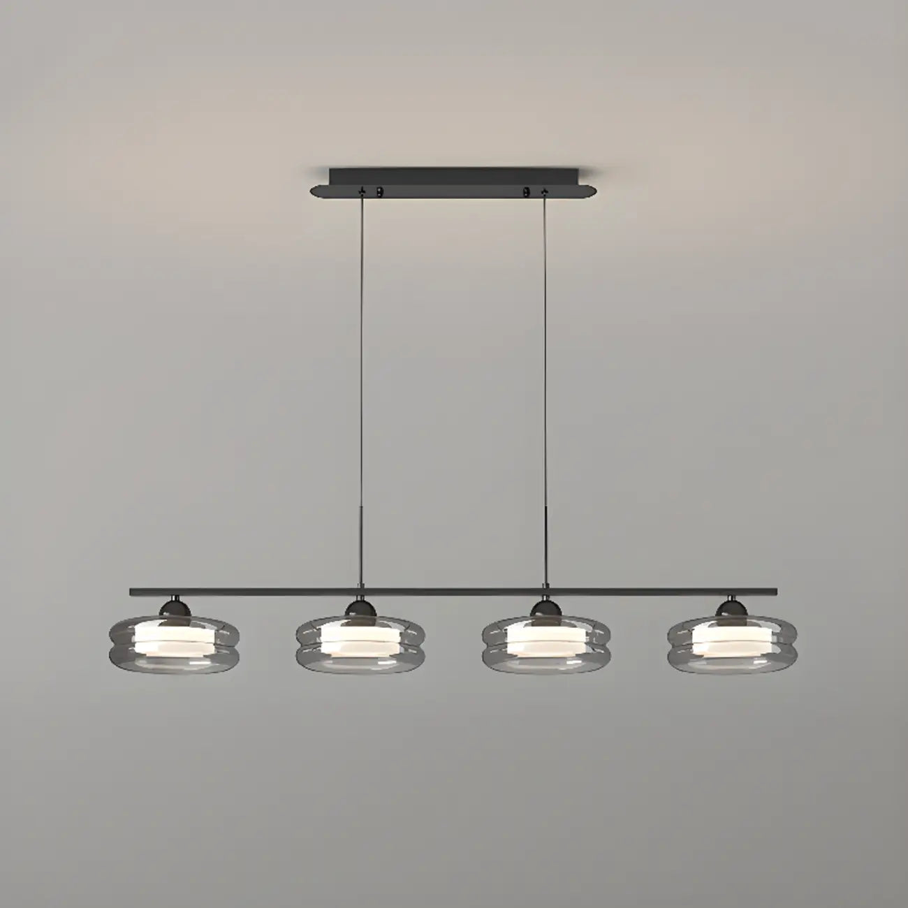 Suspension LED moderne à 3 niveaux de gradation pour îlot de cuisine