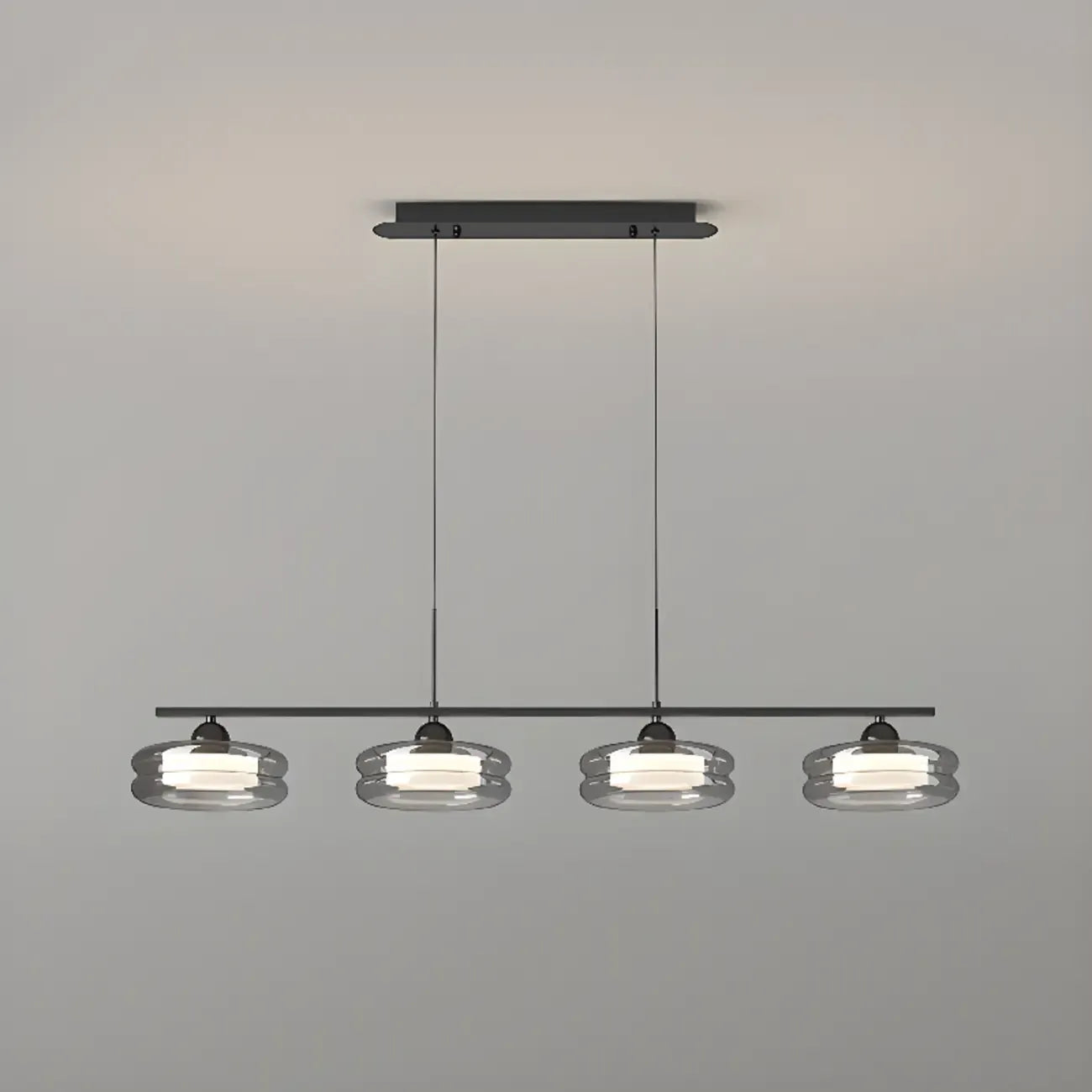 Suspension LED moderne à 3 niveaux de gradation pour îlot de cuisine
