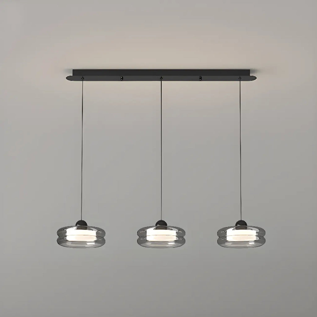Suspension LED moderne à 3 niveaux de gradation pour îlot de cuisine