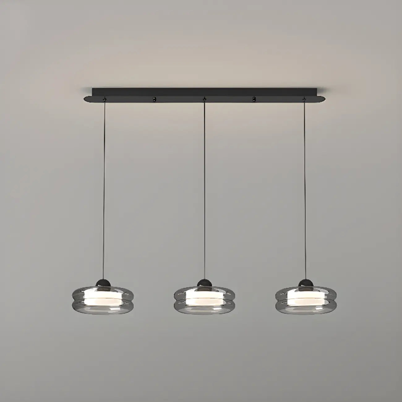 Suspension LED moderne à 3 niveaux de gradation pour îlot de cuisine