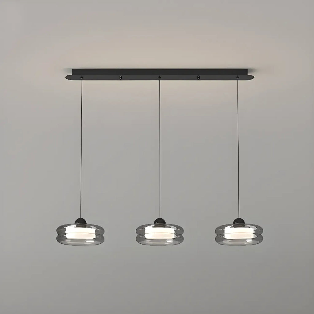Suspension LED moderne à 3 niveaux de gradation pour îlot de cuisine