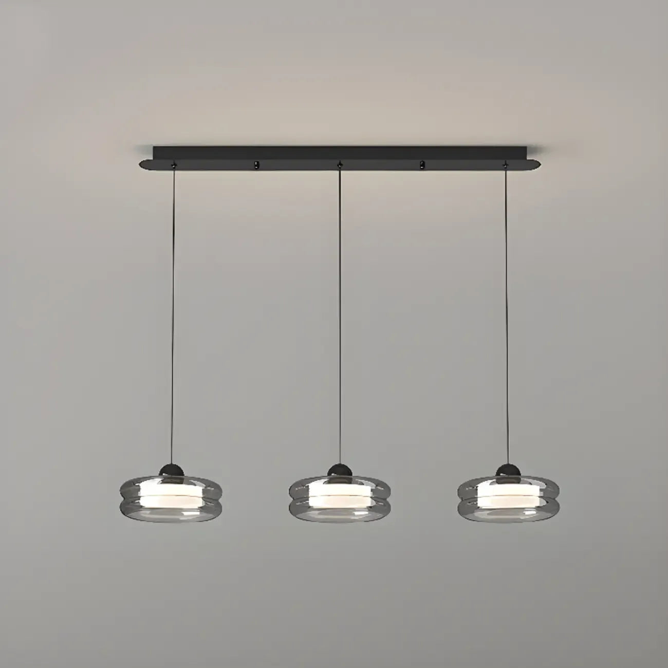 Suspension LED moderne à 3 niveaux de gradation pour îlot de cuisine