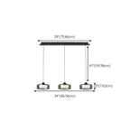 Suspension LED moderne à 3 niveaux de gradation pour îlot de cuisine
