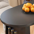 Tables de bar modernes convertibles en bois noir avec rangement gain de place