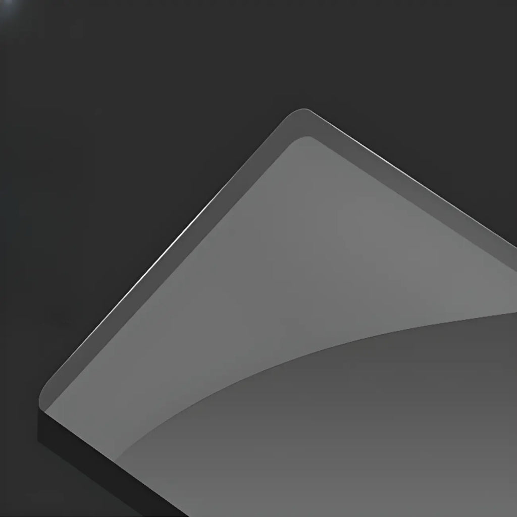 Vitrine moderne en verre noir transparent avec éclairage LED réglable