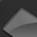 Vitrine moderne en verre noir transparent avec éclairage LED réglable