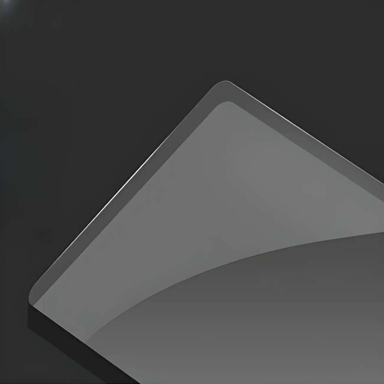 Vitrine moderne en verre noir transparent avec éclairage LED réglable