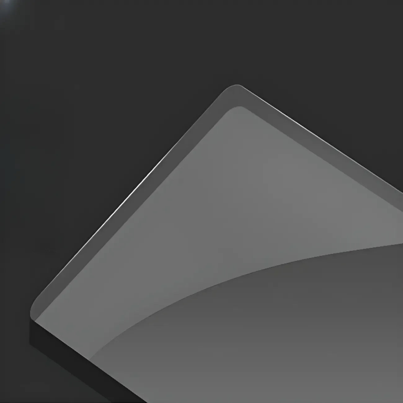 Vitrine moderne en verre noir transparent avec éclairage LED réglable