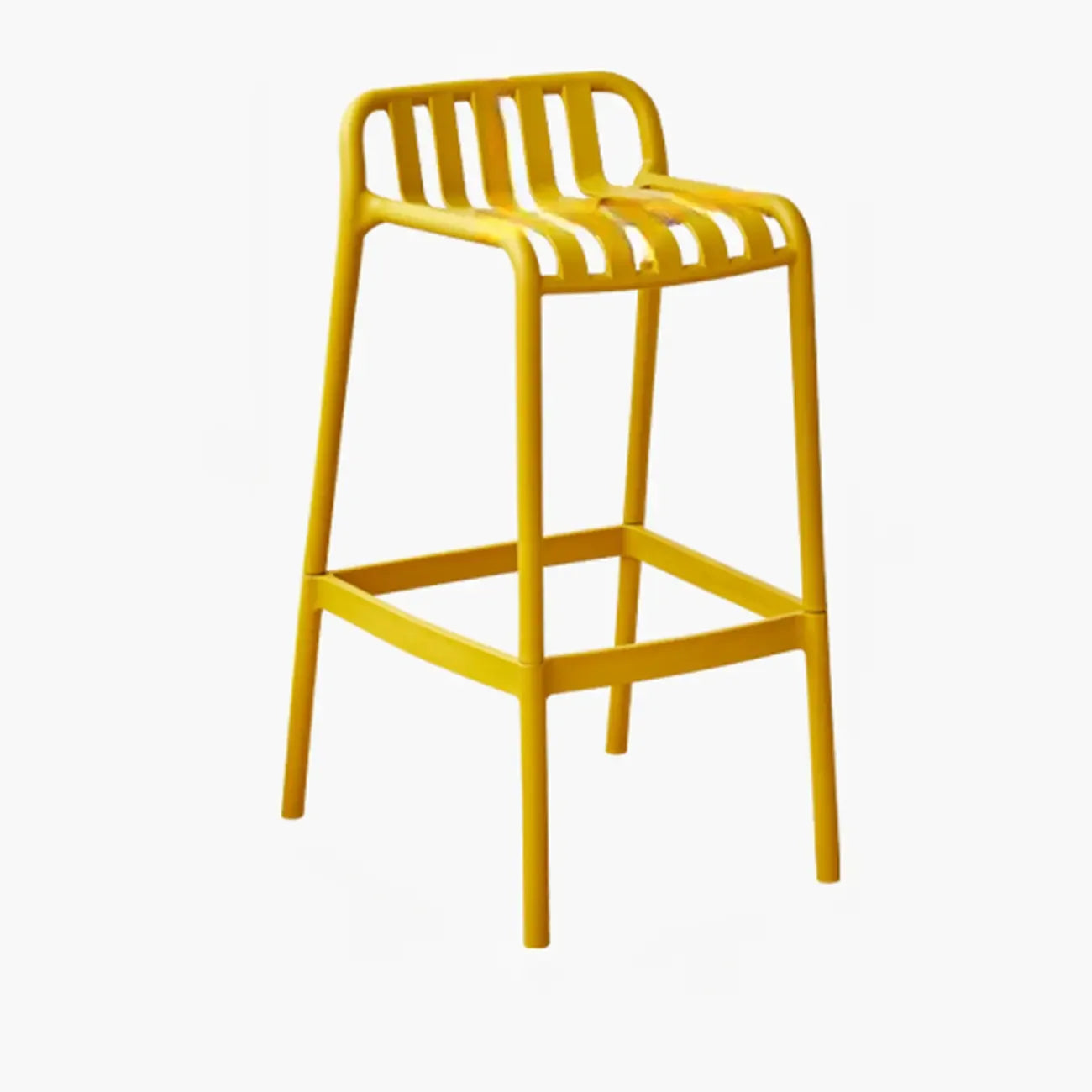 Tabouret de bar minimaliste en plastique pour intérieur et extérieur