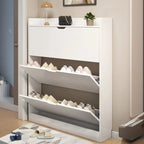 Meuble à chaussures vertical en bois pour entrée