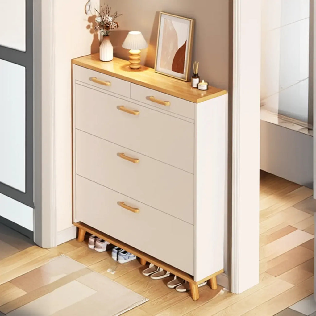 Meuble à chaussures vertical en bois pour entrée