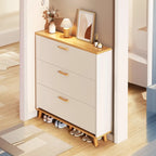 Meuble à chaussures vertical en bois pour entrée