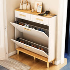 Meuble à chaussures vertical en bois pour entrée