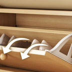 Meuble à chaussures vertical en bois pour entrée