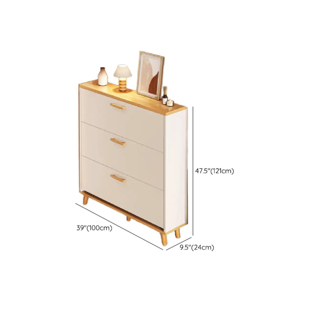 Meuble à chaussures vertical en bois pour entrée