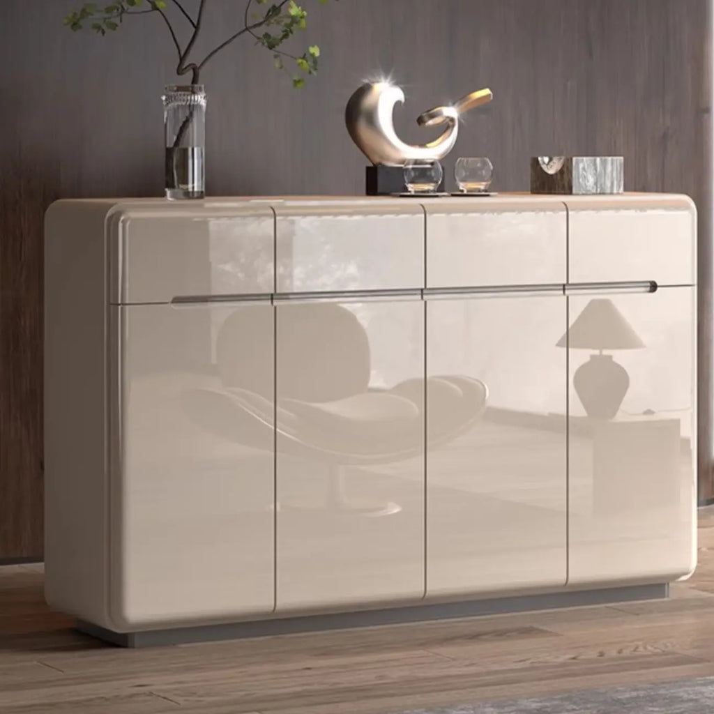 Meuble à chaussures en bois blanc crème avec tiroir pour entrée