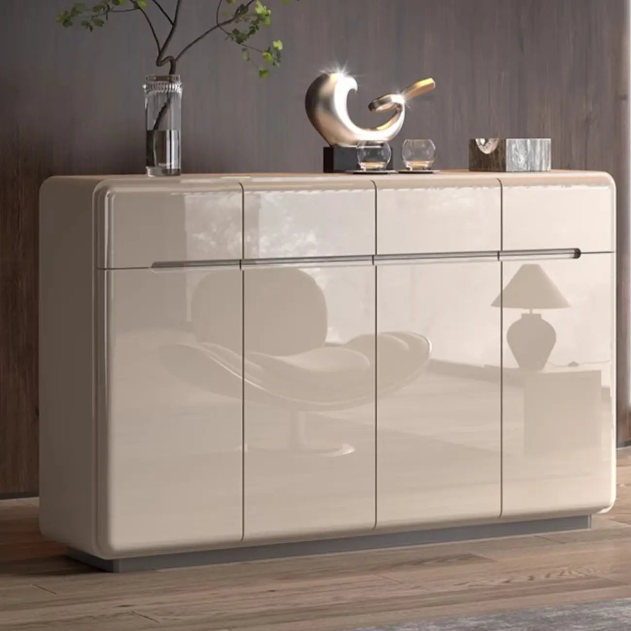 Meuble à chaussures en bois blanc crème avec tiroir pour entrée