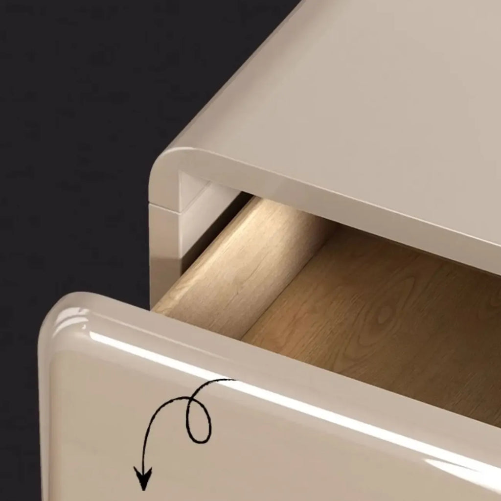 Meuble à chaussures en bois blanc crème avec tiroir pour entrée