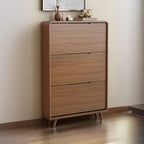 Scarpiera in legno a 3 ripiani con anta a ribalta per ingresso