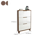 Scarpiera in legno a 3 ripiani con anta a ribalta per ingresso