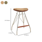 Sgabello da bar senza schienale con cuscino da maglia e struttura metallica regolabile