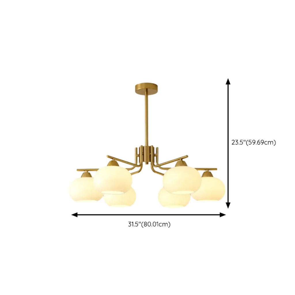 Lustre moderne en verre blanc cylindrique pour salon