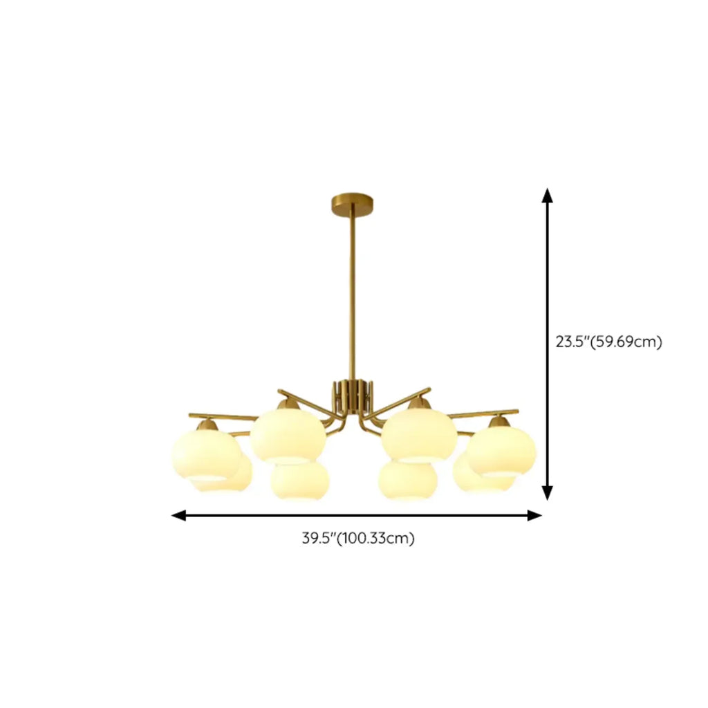 Lustre moderne en verre blanc cylindrique pour salon