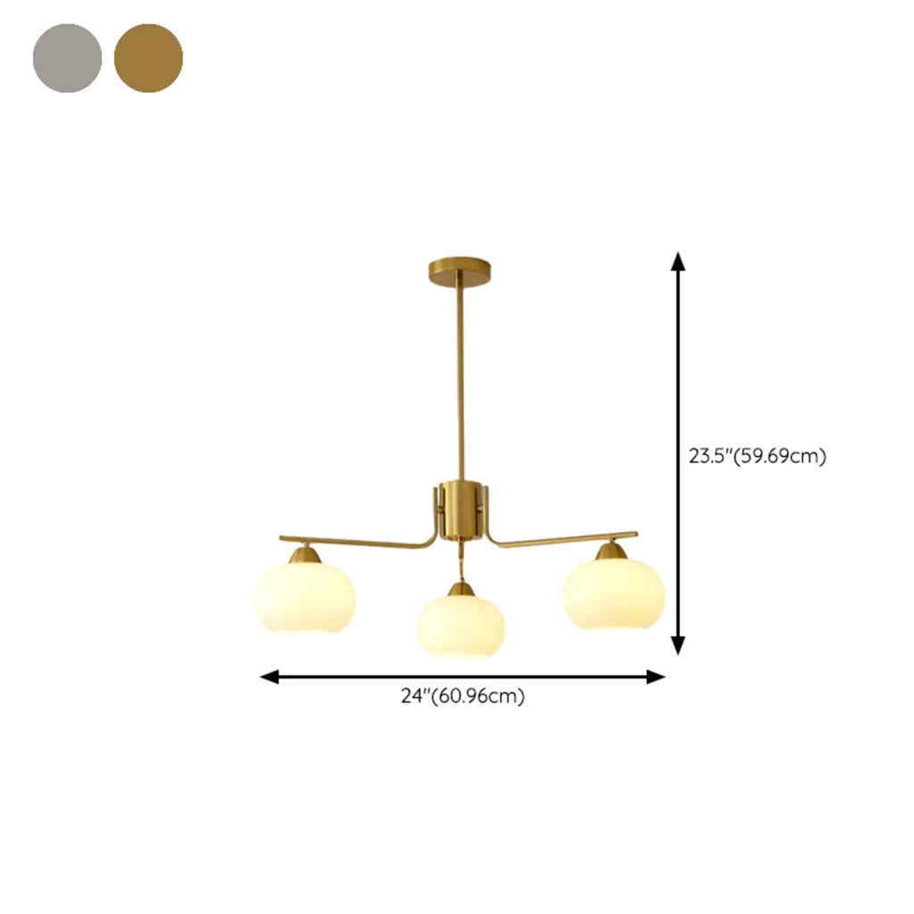 Lustre moderne en verre blanc cylindrique pour salon