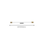 Applique murale LED cylindrique minimaliste avec couvercle en PMMA