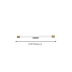 Applique murale LED cylindrique minimaliste avec couvercle en PMMA