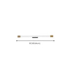 Applique murale LED cylindrique minimaliste avec couvercle en PMMA