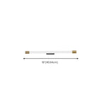 Applique murale LED cylindrique minimaliste avec couvercle en PMMA