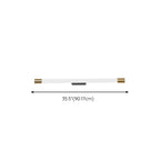 Applique murale LED cylindrique minimaliste avec couvercle en PMMA