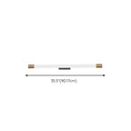 Applique murale LED cylindrique minimaliste avec couvercle en PMMA