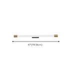 Applique murale LED cylindrique minimaliste avec couvercle en PMMA