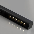 Lampadario a sospensione lineare regolabile a 3 luci naturali per aree moderne