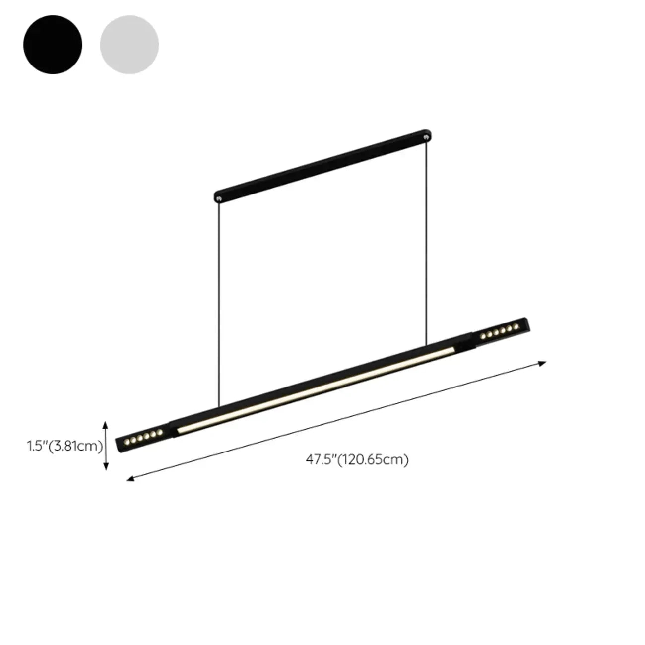 Lampadario a sospensione lineare regolabile a 3 luci naturali per aree moderne