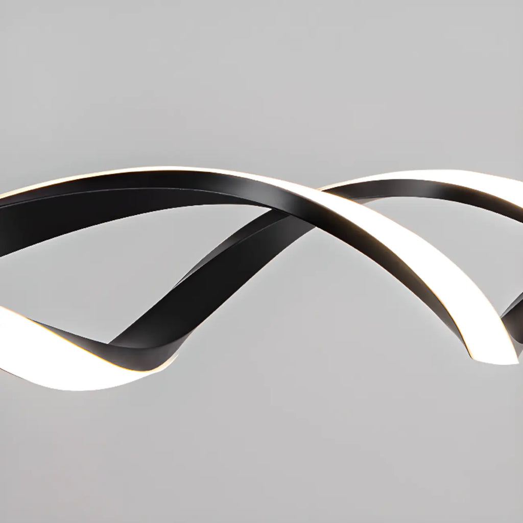 Suspension LED linéaire moderne en métal pour îlot de cuisine