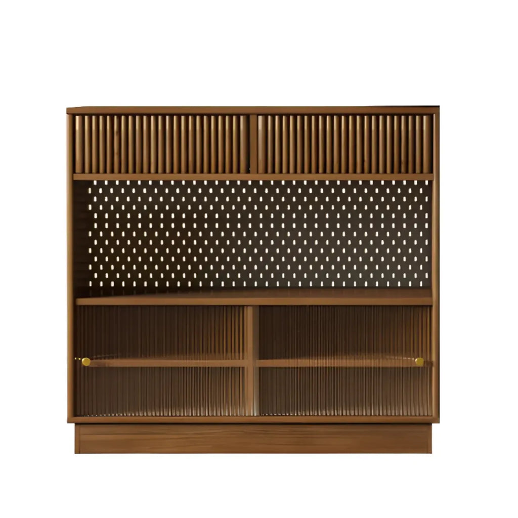 Tables de bar convertibles modernes en bois brun et pierre avec rangement